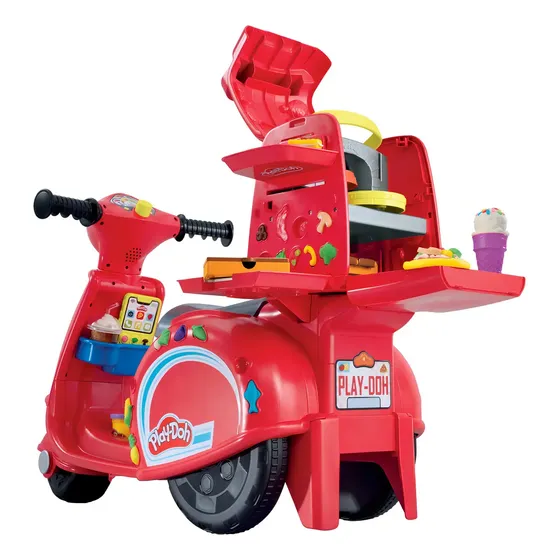 Play-Doh Moto Scooter Repartidora de Pizzas Roja