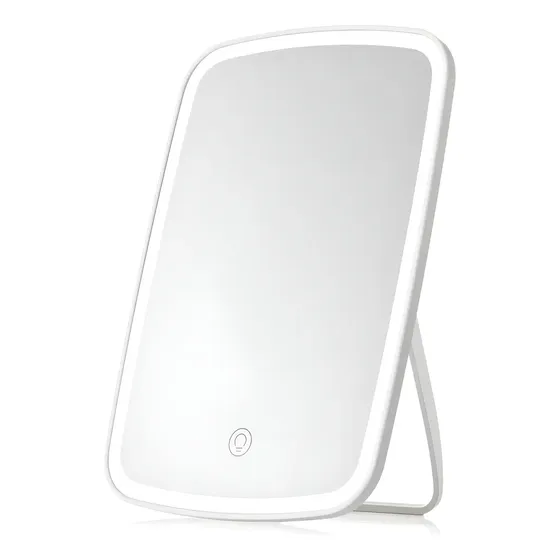 Espejo de Maquillaje LED con Pantalla Táctil Recargable