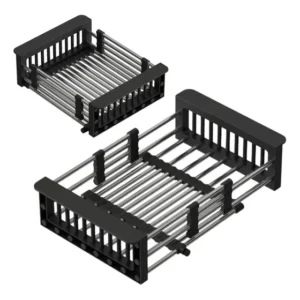 Secaplatos Extensible Para Lavaplatos Color Negro