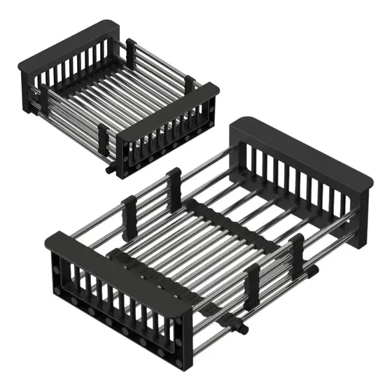 Secaplatos Extensible Para Lavaplatos Color Negro