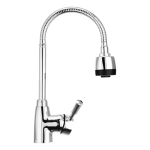 Llave Monomando para Lavaplatos Flexible Casa Vida Plateada