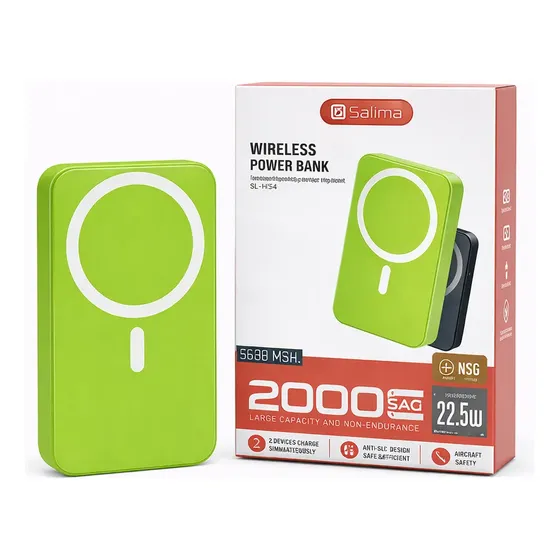 Cargador Genérico Sl-h54 Con Cable Usb-c Rápido Color Verde