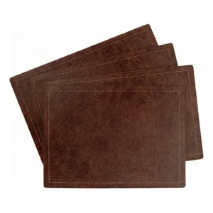 Set De 4 Individuales Clasic Color Tabaco 30x40cm