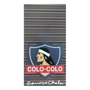Toalla De Playa Colo Colo Somos Chile 68x137cms Fondo Listado Colores Oscuros Somos Chile