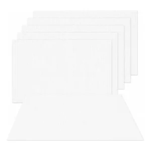 Set Pack 6 Unidades Individuales Mesa Lavables Blanco
