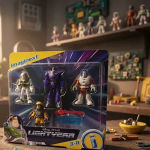 Set 4 Figuras Imaginext Lightyear Buzz Vs Zurg Juguete Niños
