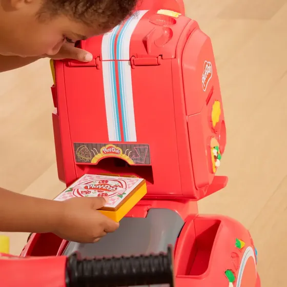 Play-Doh Moto Scooter Repartidora de Pizzas Roja
