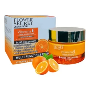 Crema Facial Flower Secret Vitamina C + Ácido Hialurónico 50 ml