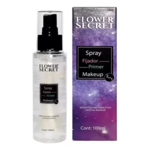 Primer para rostro spray Flower Secret 2 en 1 Fijador Primer tono agua