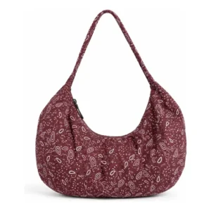 Cartera Hobo Isadora Estampado Paisley Bordeaux