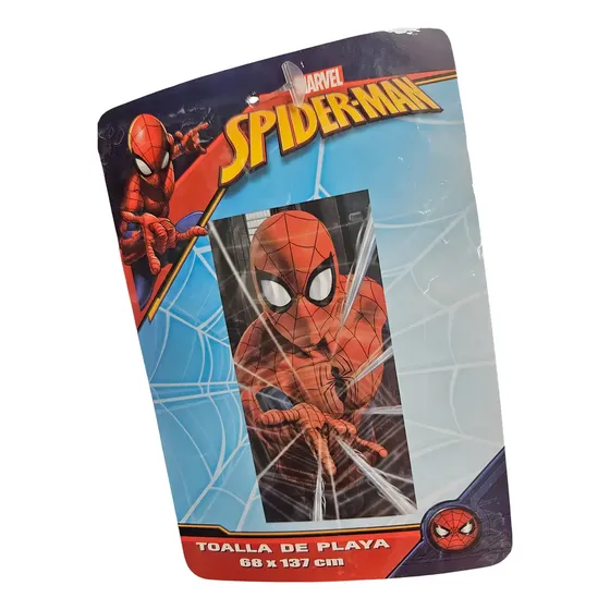 Toalla Microfibra Spiderman 68x137cm Secado Rápido Playa Piscina