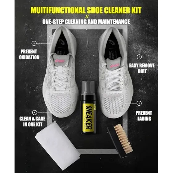 Kit de Limpieza de Zapatillas Novado con Espuma y Blanqueador