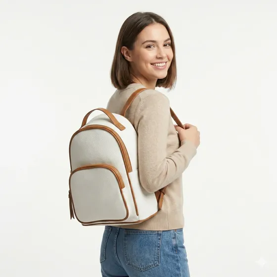 Mochila Special Paice Blanca- Bicolor Isadora