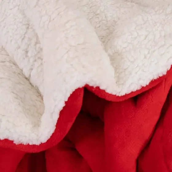 Cubrecama Doral Sherpa Embossed Kids 1.5 Plazas Rojo