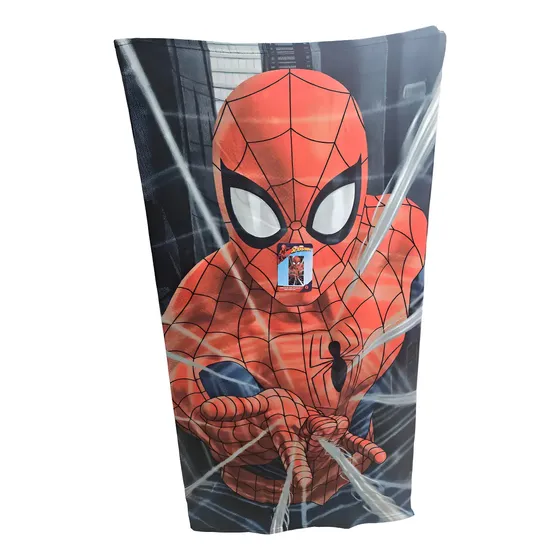 Toalla Microfibra Spiderman 68x137cm Secado Rápido Playa Piscina