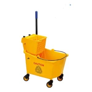 32 Litros Carro Estrujador De Aseo Mopa Color Amarillo