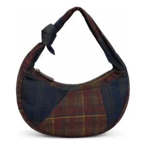 Cartera Hobo Isadora Cuadrillé Navy Bordeaux