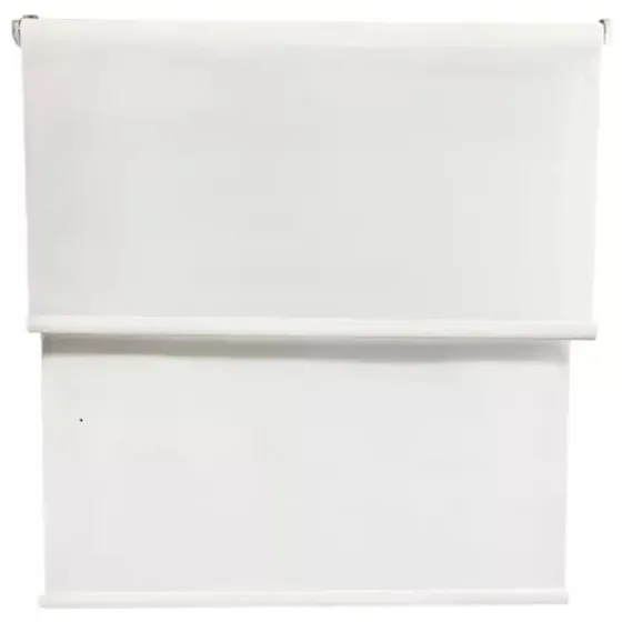 Roller Blackout Doble Cortina+ Visillo Blanco 120x200cm