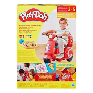 Play-Doh Moto Scooter Repartidora de Pizzas Roja
