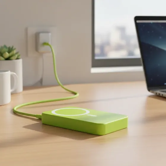 Cargador Genérico Sl-h54 Con Cable Usb-c Rápido Color Verde