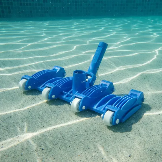 Barrefondo limpiafondo Vulcano pesado de 8 ruedas para piscina