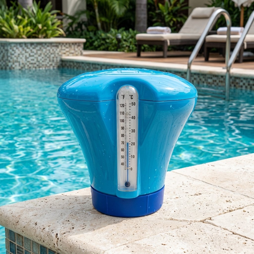 Boya Con Termómetro Para Piscina