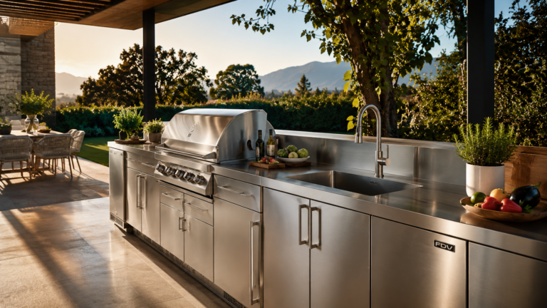 Cocina de acero inoxidable